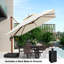 Parasol en porte-à-faux carré 120 po Sephra-1414097748
