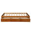 Lit plateforme simple avec rangement et 3 tiroirs
