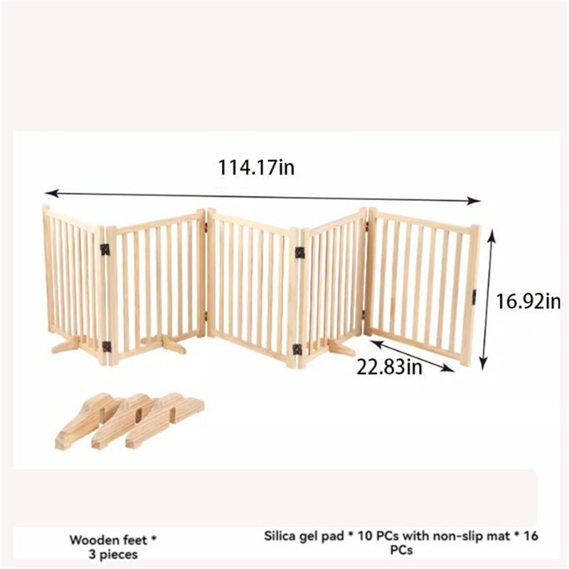 Enclos en bois massif à 16 panneaux H 16,92 po
