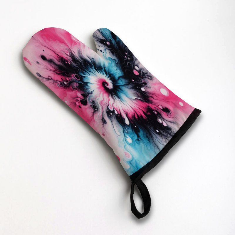 Sergé de coton bleu marine Tie-Dye