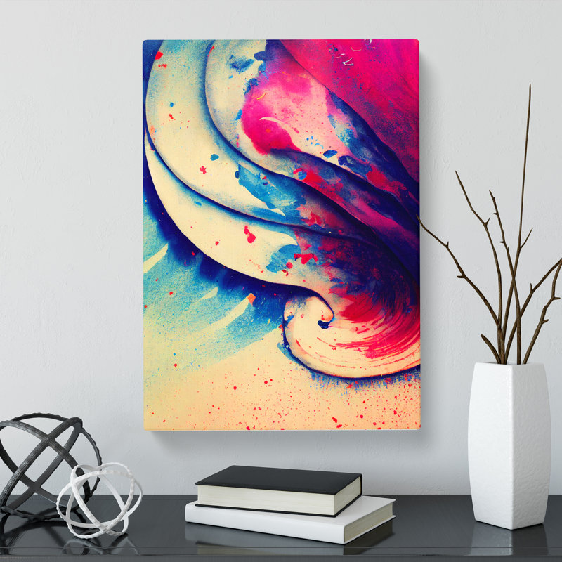 Seashell Splatter Vol.5 - Wrapped Canvas Graphic Art, 76cm H x 50cm W x 3cm D
