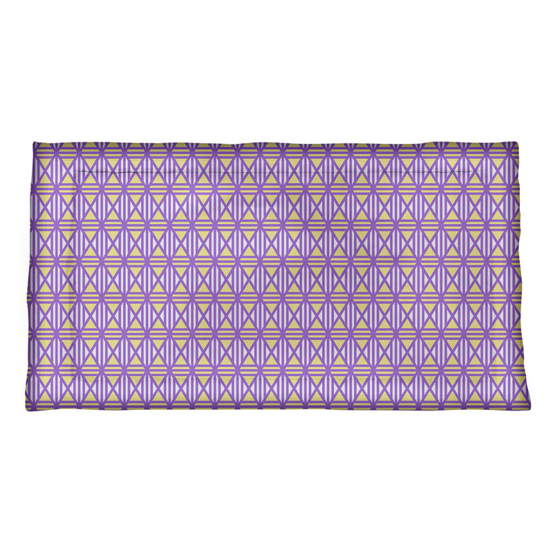 Taie décorative Katelyn Elizabeth, Très grand lit, Polyester, Mauve/jaune