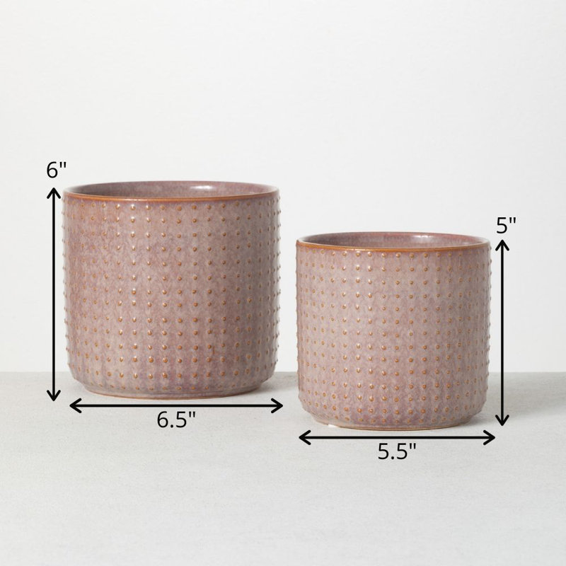 Ambrogina Ceramic Pot Planter, Pink