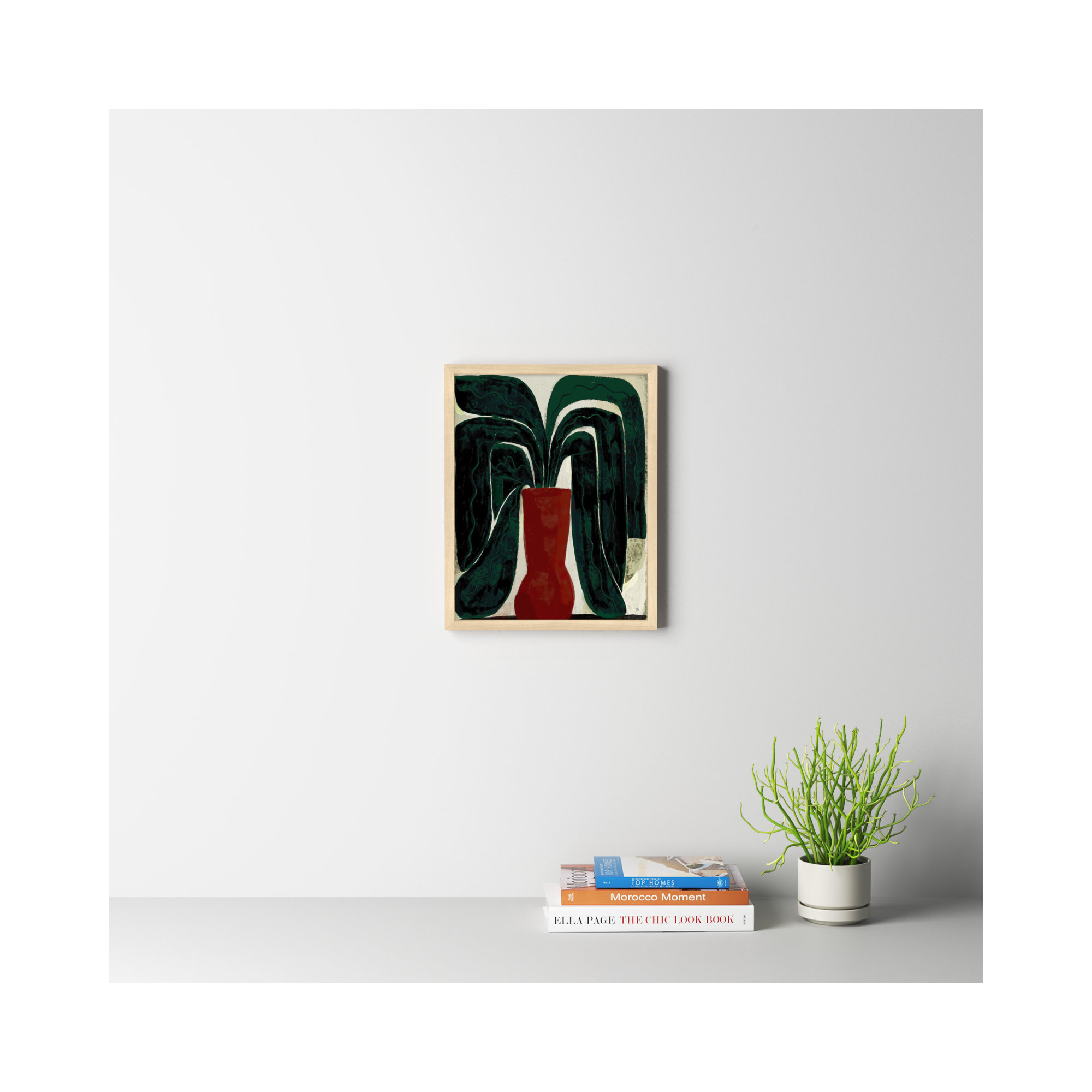 Plant #8 by StudioM, Brown, 20" H x 16" W x 1.25" D