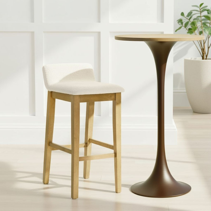 Ensemble de 4 tabourets de bar Annikah, Amber Glow, 4, Tabouret de bar (siège d'une hauteur de 30,5 po)