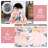 Runner Rug 2x6 for Entryways Machine Washable Non Slip Easy Clean Indoor Carpet Modern Floral Rug Low Pile Hallway Accent Fade Resistant Stain Resistant Flower Carpet for Bedside Bathroom Pink-1297843411-1297843403