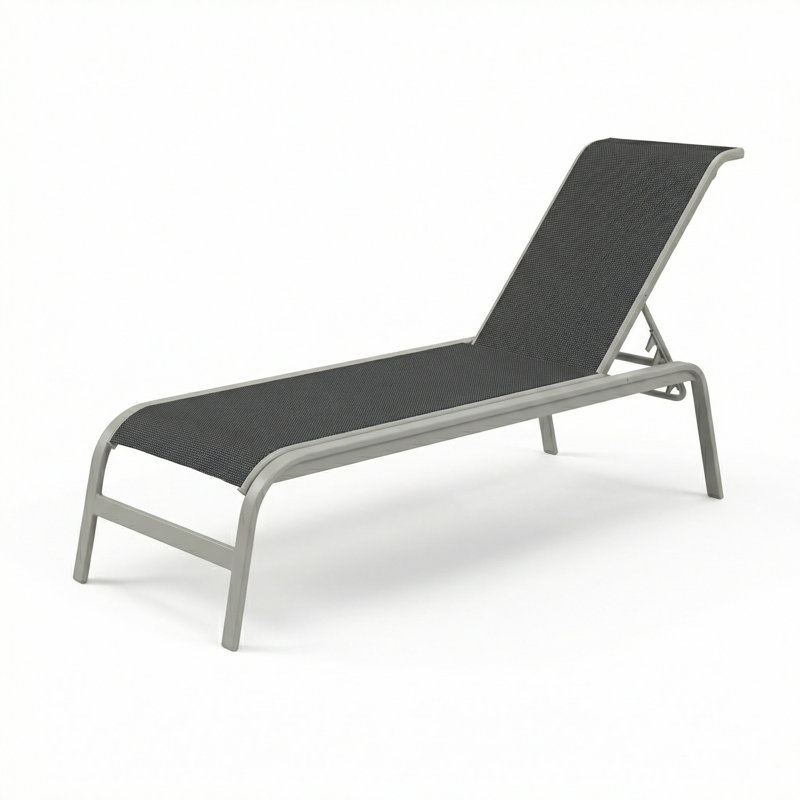 Chaise, Ninja Sling/Matte Gray