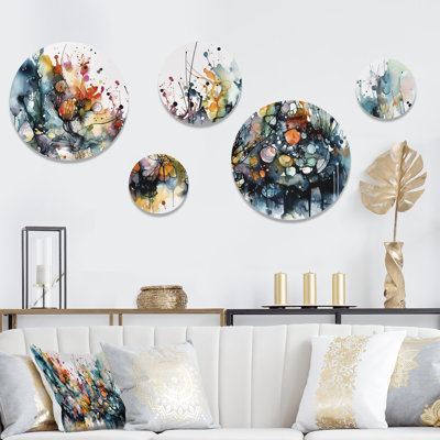 Abstract Wall Decor on Metal
