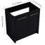 Meuble-lavabo autoportant de 30 po - châtaignier noir, modèle moderne captivant, porte à fermeture en douceur, amplement de rangement, modèle moderniste de 30 pouces, possibilité abondante