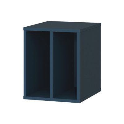 Modern minimalistic inset unit for cupboard, 2 compartments, organising unit, engineered wood, 30 cm W x 36.9 cm H x 34.8 cm D