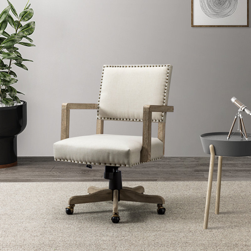 Polyester Office Chair, Linen