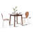 Kazmirci 2 - Person Solid Wood Solid Wood Top Four Leg Dining Set