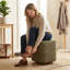 Tabouret de coiffeuse pivotant à 360 ° avec mousse à haute densité et base en métal-132835437