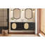 Meuble-lavabo 30 po avec lavabo en céramique, meuble-lavabo Mid-Century avec 2 tiroirs, meuble-lavabo avec grand espace de rangement