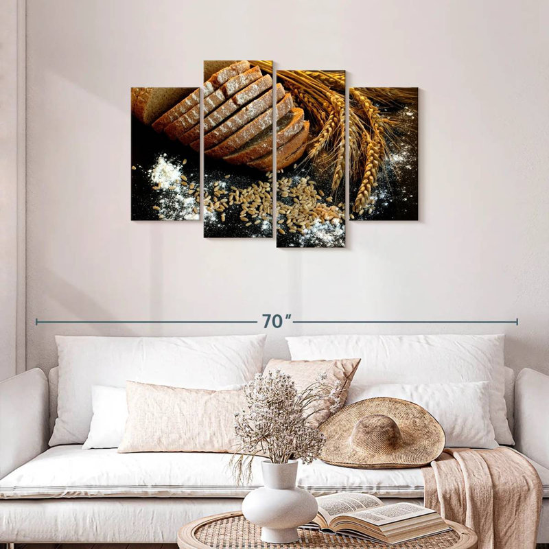 Fresh Bread And Wheat, 27" H x 43" W