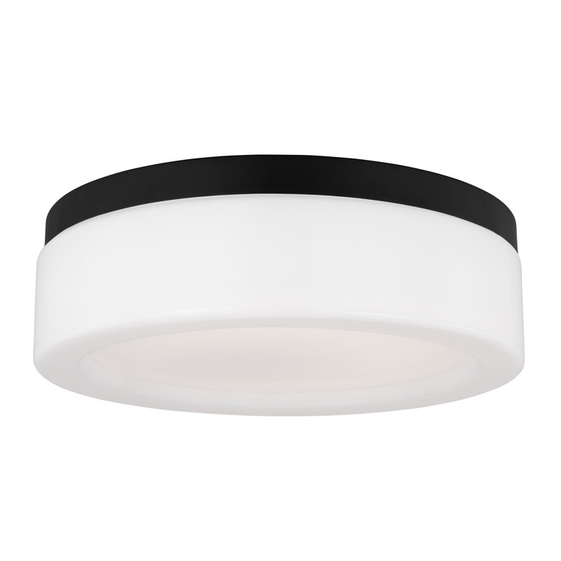 Plafonnier encastré en verre Helmes, Nuit noire