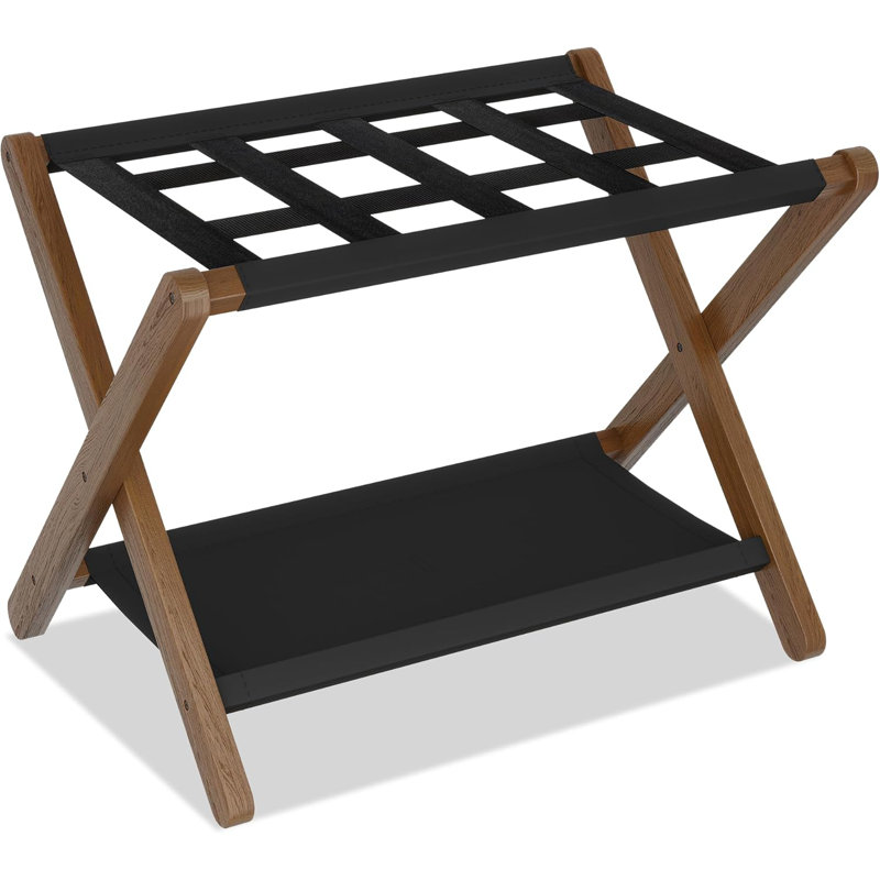 Porte-bagages avec tablette de rangement, Naturel