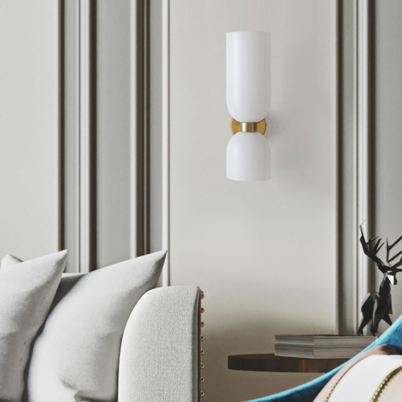 Magic In Milan Wall Light, White/Gold