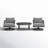 Evalyn 2 - Person Patio Conversation Set with Cushions