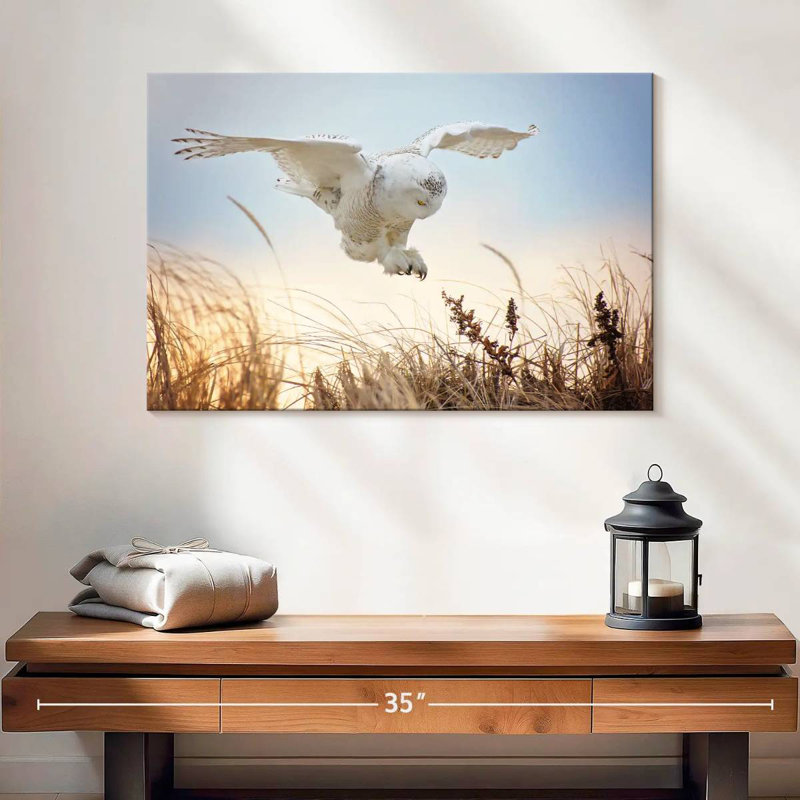 Brampt Flying Snowy Owl