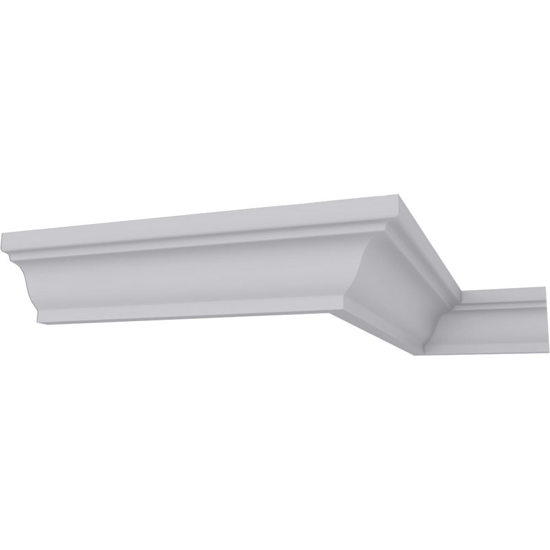 Primed Polyurethane Traditional Crown Moulding 7-ft 10-1/2-in