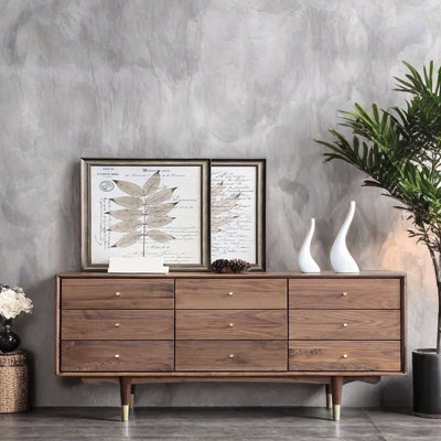 Armoire d'appoint en bois massif Light Luxury Creative