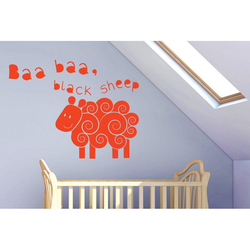Animals Non-Wall Damaging Wall Decal, Orange
