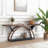 70.87" Console Table With Storage Shelf, Narrow Long Sofa Table Behind Couch Table, 2-Tier Rustic Entryway Table With Half Moon Frame For Hallway Living Room (Brown & Black)