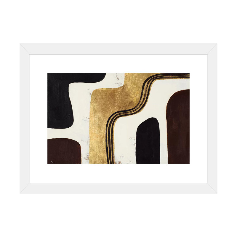 « Retro Africa » par Patricia Pinto-impression, H 32 po x l 24 po x P 1 po, Papier encadré blanc, Blanc