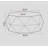 38.58"Three-Dimensional Embossed Pattern Design American Retro Style Coffee Table