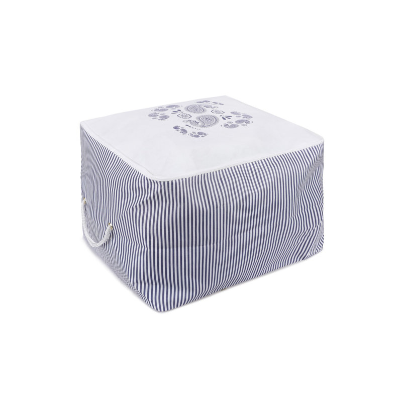 Sac de rangement durable - 100% polyester, 17,3 x 15,4 x 11,8 pouces | Conception légère de 120 g / m², bleu | Idéal pour organiser les vêtements, les jouets et les articles saisonniers | Solution de rangement polyvalente pour la maison et les voyages