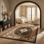 Tapis d'intérieur persan traditionnel à motif de branches Wiltraud-100547025
