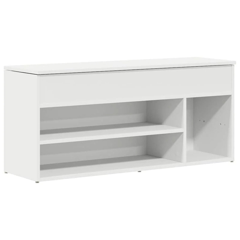 Bilski 5 Pair Shoe Storage Bench, White