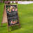 Double Side Wood A-Frame Chalkboard Sign Menu Display for Restaurant Business or Wedding-77943512