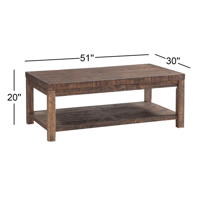 Alexandra Solid Wood Coffee Table