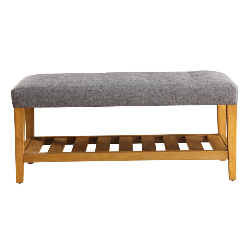 Banc capitonné capitonné, Gris