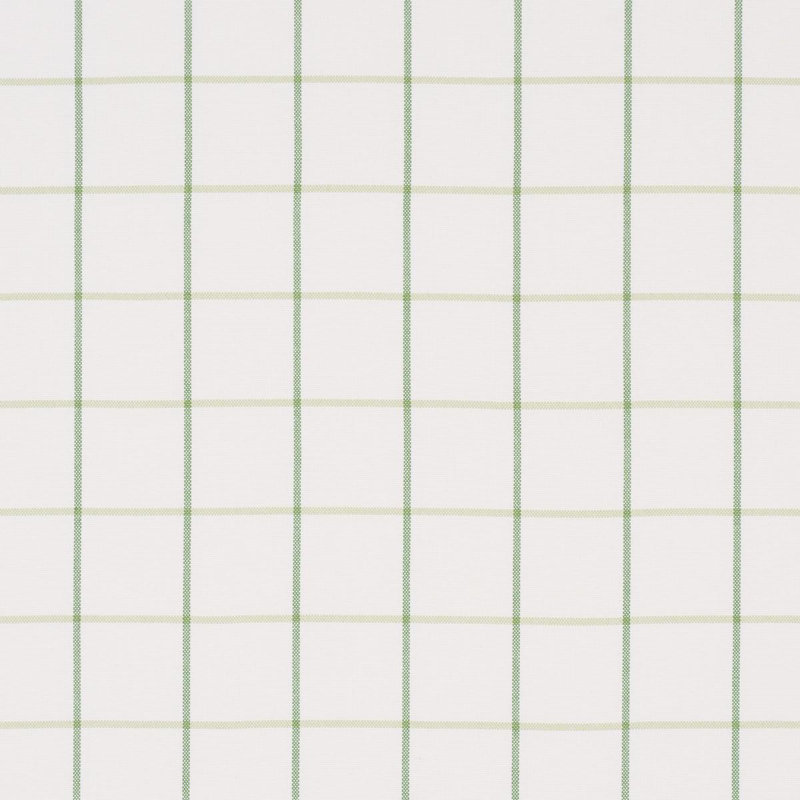 Schumacher X  Mark D. Sikes Frannie Windowpane Fabric, Beige/Green