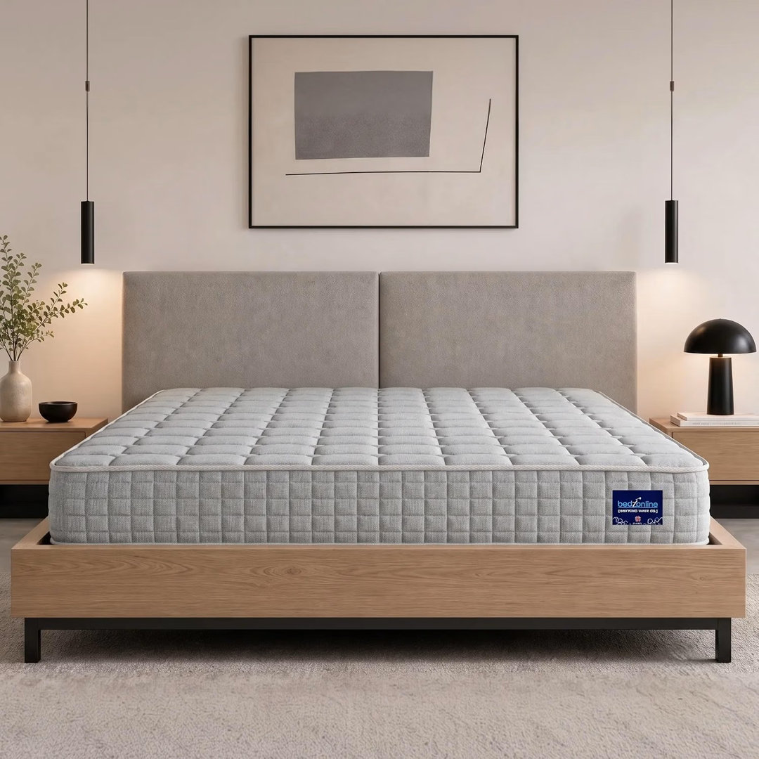 Bedzonline Hybrid Mattress Memory Foam & Pocket Springs - Grey / 90Cm - Image 2