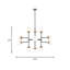 Cafe 12 - Light Sputnik Geometric Chandelier