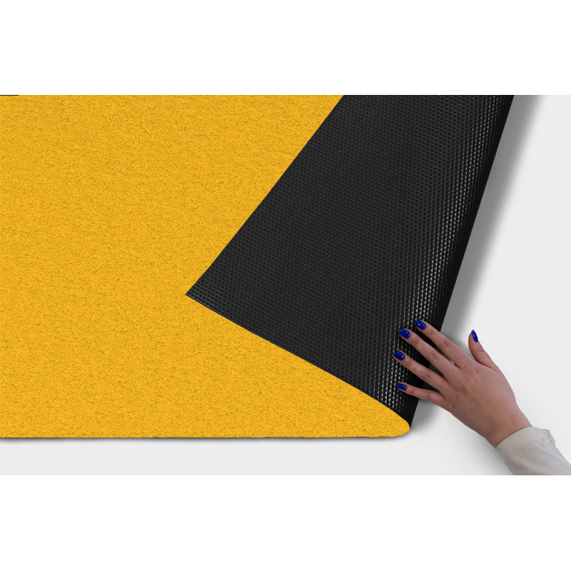 Non-Slip Outdoor Doormat, Mandarin