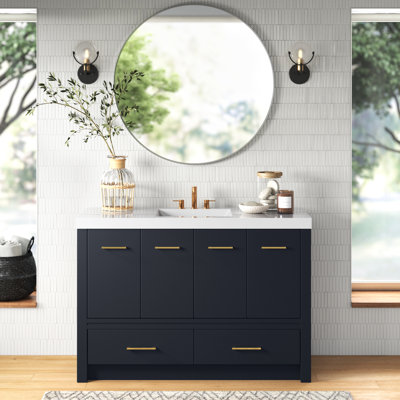 Ensemble de meuble-lavabo simple 49 po Blanche