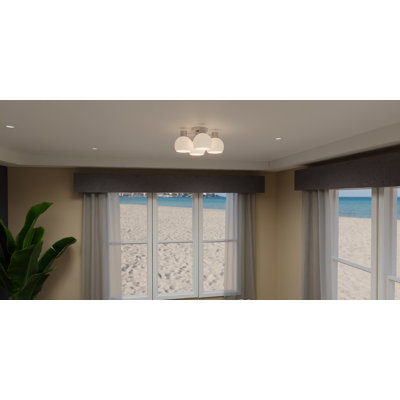 Donahue Glass Semi Flush Mount