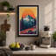 Mountain at Sunrise Retro - Wrapped Canvas-131764510-131764520