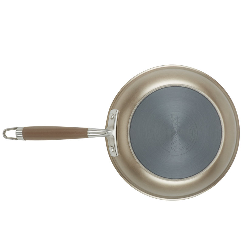 Anolon Advanced Home Hard Anodized Nonstick Cookware Set, 11 Piece, Brown