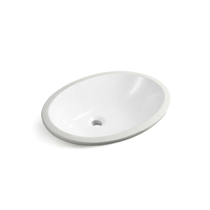Chevington 16.5'' White Vitreous China Oval Bathroom Sink with Faucet