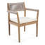 Chaises de salle à manger d'extérieur en bois d'acacia tressé-1538342118
