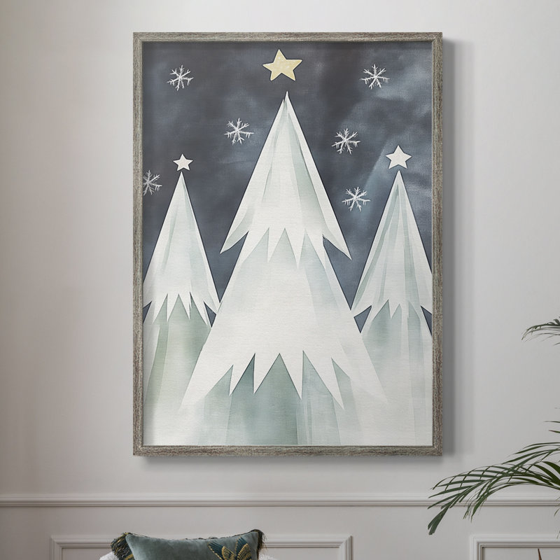 «Christmas Holiday Art» DCCCLXVI, reproduction d'art encadrée - bois massif XMA171532, H 15 po x l 12 po
