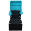 Chaise longue inclinable en rotin de 76,8 po Arybella avec coussins et plateau à tasses-306775637