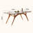 Rectangular Artificial Marble Dining Table-105247274