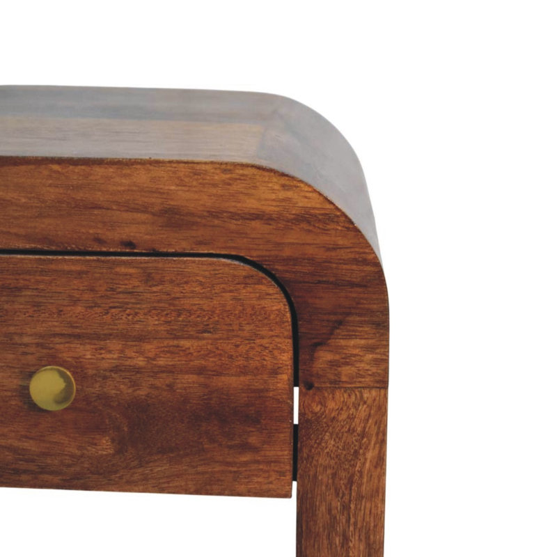 Curved Bedside Table